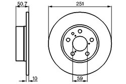 DISC FRANA BOSCH 0 986 479 B31 - Compatibil cu ALFA ROMEO, FIAT, LANCIA