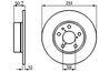 DISC FRANA BOSCH 0 986 479 B31 - Compatibil cu ALFA ROMEO, FIAT, LANCIA