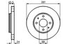 DISC FRANA BOSCH 0 986 479 B37 - Compatibil cu MITSUBISHI, VOLVO