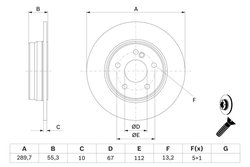 Disc frana BOSCH 0 986 479 B41