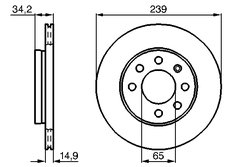 Disc frana BOSCH 0 986 479 B42