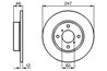 DISC FRANA BOSCH 0 986 479 B45 - Compatibil cu OPEL, SUZUKI
