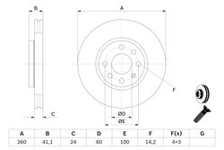 Disc frana BOSCH 0 986 479 B46