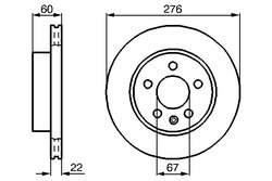 DISC FRANA BOSCH 0 986 479 B53 - Compatibil cu MERCEDES-BENZ