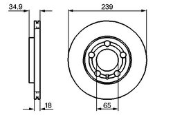 DISC FRANA BOSCH 0 986 479 B62 - Compatibil cu SKODA, VW