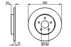 Disc frana BOSCH 0 986 479 B65