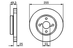 Disc frana BOSCH 0 986 479 B70