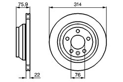 DISC FRANA BOSCH 0 986 479 B72 - Compatibil cu VW