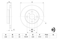 Disc frana BOSCH 0 986 479 B92