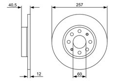 Disc frana BOSCH 0 986 479 C11