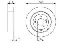 Disc frana BOSCH 0 986 479 C15