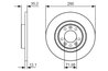 DISC FRANA BOSCH 0 986 479 C25 - Compatibil cu CITROEN, DS, OPEL, PEUGEOT, TOYOTA, VAUXHALL