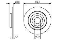 DISC FRANA BOSCH 0 986 479 C28 - Compatibil cu MAZDA
