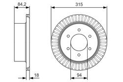 DISC FRANA BOSCH 0 986 479 C32 - Compatibil cu MITSUBISHI