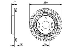 DISC FRANA BOSCH 0 986 479 C40 - Compatibil cu SUZUKI