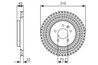 DISC FRANA BOSCH 0 986 479 C46 - Compatibil cu HOLDEN, OPEL, VAUXHALL