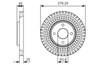 DISC FRANA BOSCH 0 986 479 C48 - Compatibil cu FORD