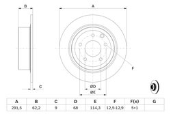 Disc frana BOSCH 0 986 479 C60