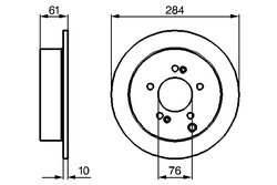 Disc frana BOSCH 0 986 479 C61