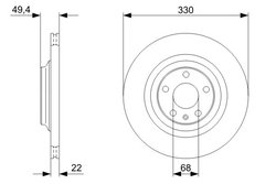 DISC FRANA BOSCH 0 986 479 C64 - Compatibil cu AUDI