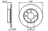 DISC FRANA BOSCH 0 986 479 C67 - Compatibil cu SEAT, VW