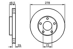Disc frana BOSCH 0 986 479 C68