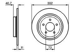 DISC FRANA BOSCH 0 986 479 C69 - Compatibil cu MAZDA