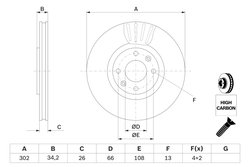 Disc frana BOSCH 0 986 479 C72