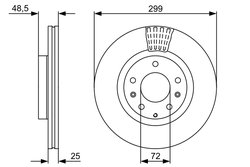 DISC FRANA BOSCH 0 986 479 C74 - Compatibil cu MAZDA