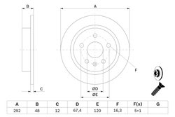 Disc frana BOSCH 0 986 479 C73