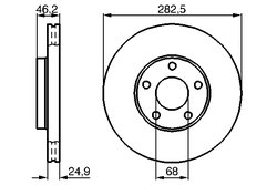Disc frana BOSCH 0 986 479 C81