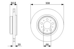 DISC FRANA BOSCH 0 986 479 C78 - Compatibil cu VOLVO