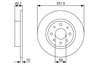 DISC FRANA BOSCH 0 986 479 C83 - Compatibil cu ALFA ROMEO