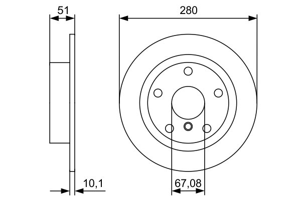 DISC FRANA BOSCH 0 986 479 C92 - Compatibil cu BMW, MINI