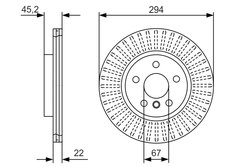 DISC FRANA BOSCH 0 986 479 C91 - Compatibil cu BMW, MINI