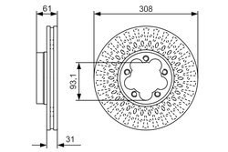 DISC FRANA BOSCH 0 986 479 C99 - Compatibil cu FORD