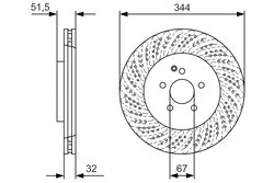 DISC FRANA BOSCH 0 986 479 D07 - Compatibil cu MERCEDES-BENZ