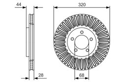 DISC FRANA BOSCH 0 986 479 D19 - Compatibil cu NISSAN, RENAULT