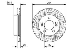 DISC FRANA BOSCH 0 986 479 D32 - Compatibil cu SSANGYONG