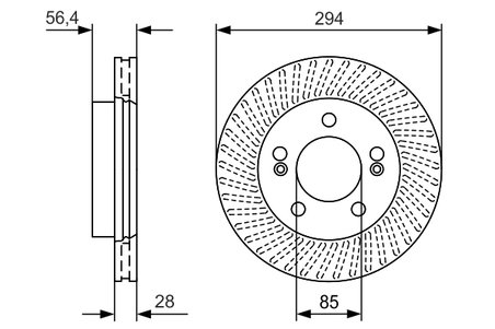 Disc frana BOSCH 0 986 479 D32