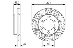 DISC FRANA BOSCH 0 986 479 D33 - Compatibil cu SSANGYONG
