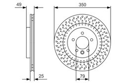 DISC FRANA BOSCH 0 986 479 D31 - Compatibil cu LAND ROVER