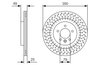 DISC FRANA BOSCH 0 986 479 D31 - Compatibil cu LAND ROVER