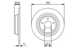 DISC FRANA BOSCH 0 986 479 D37 - Compatibil cu FORD