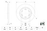 DISC FRANA BOSCH 0 986 479 D43 - Compatibil cu FORD