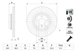 Disc frana BOSCH 0 986 479 E06