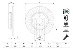 Disc frana BOSCH 0 986 479 E17