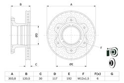DISC FRANA BOSCH 0 986 479 E47 - Compatibil cu MERCEDES-BENZ
