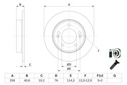 Disc frana BOSCH 0 986 479 E68