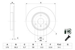Disc frana BOSCH 0 986 479 E74